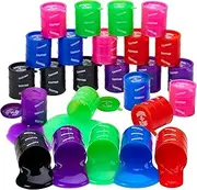 Playbees Barrels of Slime - 24 Pack - Assorted Color Tall Mini Barrels - Fun and Safe Galaxy Slime for Boys and Girls Ages 3 and Up - Perfect Prizes, Party Favors, Novelty and Playtime Activity