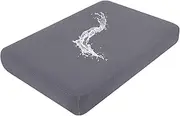 Smiry Waterproof Couch Cushion Covers, Stretch Jacquard Sofa Slipcover Washable, Thick Sofa Cushion Covers Furniture Protector with Elastic Bottom for Pets, Kids (Medium, Middle Grey)