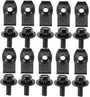 PLAFOPE 10 Pairs Bumper Fasteners Set Durable Auto Retainer Clips for Car Bumper Liner Reinforcement Easy Installation Secure Fixation Compatible with Various Vehicles