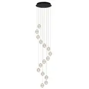 Vencha Langdon 15LT LED Glass Cluster Pendant Light