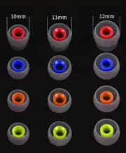 6 Pairs Medium Silicone Ear Tips Pads Replacement In-ear Headphone Earbuds