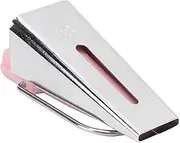 5 Size Bias Tape Maker Set, Fabric Binding Tool with Auto-Folding Guide, Dual Material Plastic, Steel for Quilting Hemming (6/9/12/18/25mm) (18mm Powder)