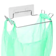 Stainless Steel Trash Bag Holder for Kitchen Cabinets Doors and Cupboards, under