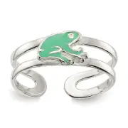 Sterling Silver Frog Toe Ring
