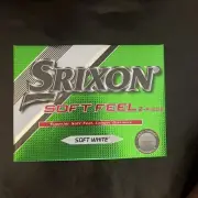 Srixon Soft Feel Golf Balls Box - 1 Dozen (12) Soft White NEW