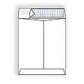 Western Dura-Print� Kwik-Tak� Booklet Envelope, 12" x 15-1/2", White