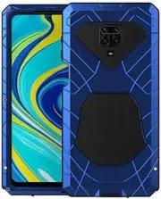 for Redmi Note 9s Case, Redmi Note 9s Case Heavy Duty, Armor Hybrid Aluminum