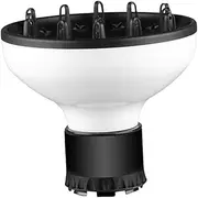 VINTORKY Hair Dryer Diffuser Durable Styling Accessory for Curly Straight Hair Heat Resistant Attachment for Home Salon Use Compatible with Dryers White