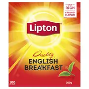 Lipton English Breakfast Teabags 100 Pack x 1