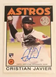 2021 Topps Cristian Javier Auto Rookie + 16 Card Rookie Lot(16B)