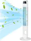 Billord Pedestal Tower Fan Bladeless Oscillating with 3 Fan Speed & Wind Modes