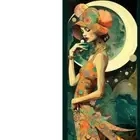 Art Canvas Elegant Modern Canvas Print - Abstract Fashion Poster. 19 x 27in