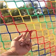 Child Safety Net Knotless Nylon Goal Net Garden Pool Fence Balcony Window Staircase Falling Net Protection Cat Enclosure(Black Hole5x5CM,2Mx2M)
