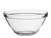 Package 6 Cups Glass Pompeii Stackable 6 Clear Bormioli Rocco