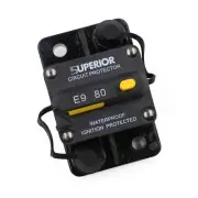 T Tocas 80 Amp Circuit Breaker Trolling with Manual Reset, 12V- 48V DC, Water...