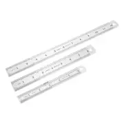 3pcs mm ruler straight machinist ruler stainless steel