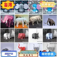 在飛比找蝦皮購物優惠-台灣熱賣 紙模型 大象 擺件壁掛 兒童手工藝 動物模型 手工