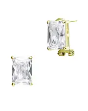 Genevive 18K Over Silver Earrings