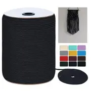 Macrame Cord 4mm x 328Yards (984Feet), Colored Natural 4mm x 328yards Black