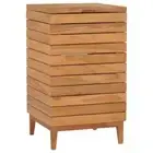 Wood Laundry Hamper Bathroom Clothes Washing Basket Storage Bin Organiser Bag