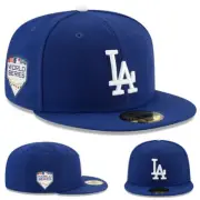 New Era Los Angeles Dodgers Fitted Hat Official MLB World Series 2018 Patch Cap