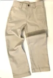 Boys 6 Light Beige Pants Wonder Nation Scotchgard Reinforced Knee Straight Leg