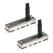 2Pcs Straight Single Linear Slide Potentiometer B10K 35mm(L) 20mm Travel