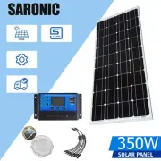 12V 350W Solar Panel Kit Mono Home Caravan Camping Charging 30A Controller