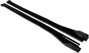 Side Skirt Compatible for BMW X2 F39 2017-2022 Sports Style Car Accessories Spoiler Splitter Diffuser Body Kit Carbon Fiber Look(Bright Black)
