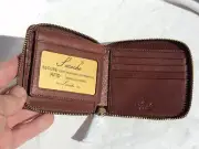 Sacoche 2017 Men's Leather RFID Zip Billfold