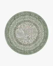 245' Round | Machine Washable Runner Rug | Kid & Pet Friendly | Indoor Rug | Provence Sage Rug | Ruggable