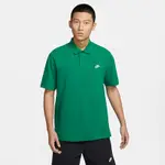 NIKE 上衣 男款 短袖上衣 運動 POLO衫 AS M NK CLUB SS POLO PIQUE 綠 FN3895-365 (3S3781)