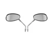 2pcs Motorcycle Rear View Mirror Electroplated Rust Proof Clear Surface Handlebar Mirrors for Motorbike