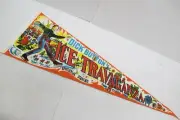 Vtg Felt Pennant Flag~Dick Buttons Ice Extravagana~NY World's Fair~Or~1960's~NOS