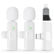 USB C Mini Wireless Lavalier Microphone for iPhone 15 16, iOS and Android Dev...