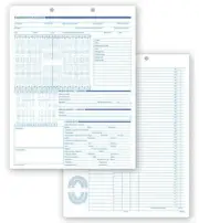 Dental Exam Records, Anatomic Diagram, Primary - Permanent / Deluxe No. 21019V