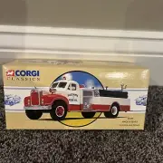 CORGI CLASSICS DIE-CAST #98486 MACK B SERIES PUMPER-PAXTONIA FIRE ENGINE TRUCK