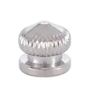 B&P Lamp Nickel Knurled Knob 8-32 Tap