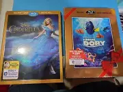 Cinderella Sealed (Blu-ray + DVD, 2015) And Finding Dory Sealed