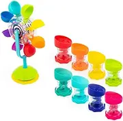 Sassy Whirling Wheel Waterfall & Rain Barrel Connecting Tubes - 9Piece Set - Ages 6+ Months