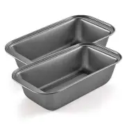 Small Loaf Pans for Baking Bread 10x5 Inch Outer Diameter Carbon Steel Mini B...