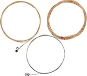 Vaguelly 6pcs Strings Set Folk Guitar String Set Acoustic Guitar Accessories Kit Metal