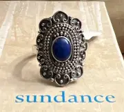 NWT Sundance Catalog Silver “Florentina Lapis Ring” Size 10 $98