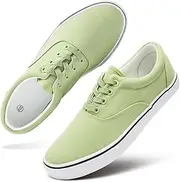 [yageyan] Men’s Low Top Canvas Walking Shoes Lace-up Fashion Sneakers Casual