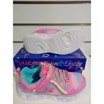 SKECHERS HEART LIGHTS 童鞋 中童 慢跑 閃燈 柔軟 穩定 愛心 粉 302308LPKM