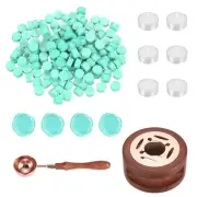 Wax Seal Kit, 150 Wax Beads, Candles, Mint Green