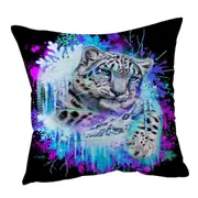 Animals Art Snow Leopard Spirit Cushion Cover