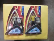 ART ASYLUM #85832 BATTLE RAVAGED CAPTAIN KIRK +#85840 MIRROR KIRK STARFLEET GEAR