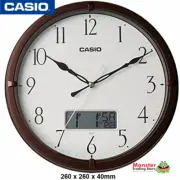 CASIO WALL CLOCK IC-01-5DF WHITE WITH DAY & DATE 12-MONTH WARRANTY