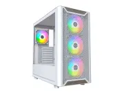 Montech XR Wood XR Wood White White Steel / Plastic / Wood ATX Cases Computer Ca